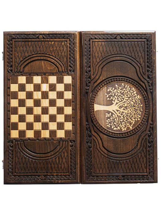 Set de sah si table gravat manual Tree of life 10002