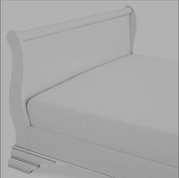 Pat ALB Mobexpert 140x190 + saltea & somieră GRATIS – OFERTĂ