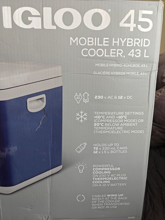 Igloo IH45 12/230V, 43 Л Гаранция Хладилна кутия с Компресор, Преносим Хладилник