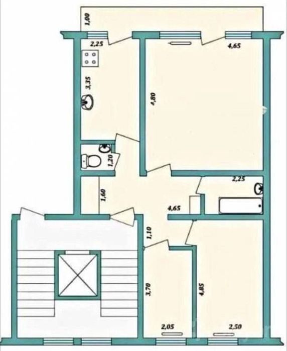 Продаю квартиру в Мирза Улугбекском районе Карасу-1, 3/6/9, 72 м2