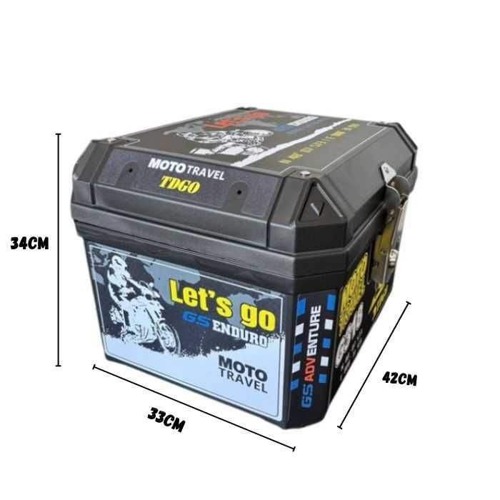 Куфар за мотор Automat, Цветен, 45L, Водоустойчив