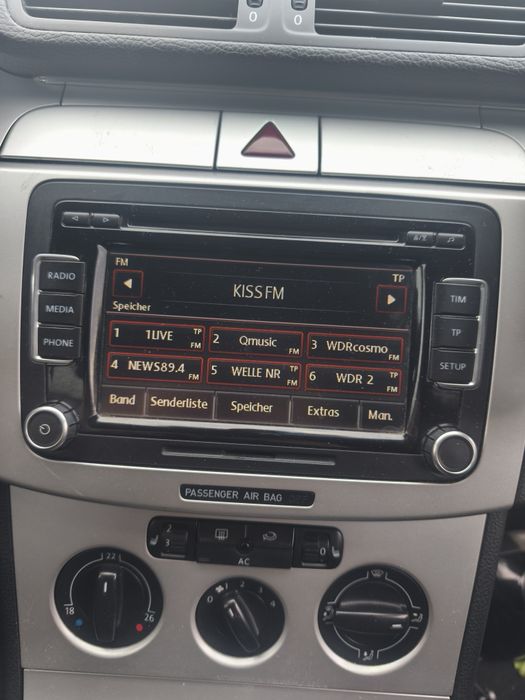Radio cd player RCD 510 original Volkswagen Passat B6 B7 Golf Touran