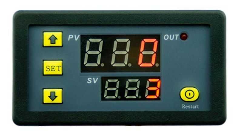 Releu timp timer temporizator regabil ciclic centrala peleti 12 / 220V