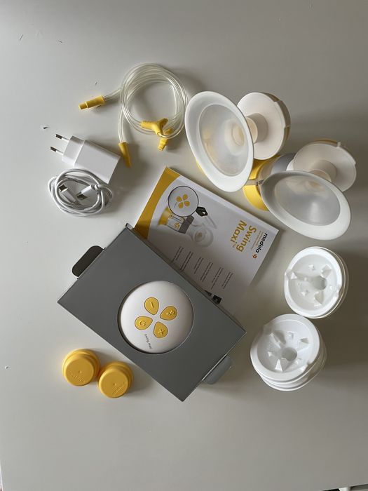 Двойна двуфазна помпа за кърма Medela Swing Maxi + сутиен за кърмачки