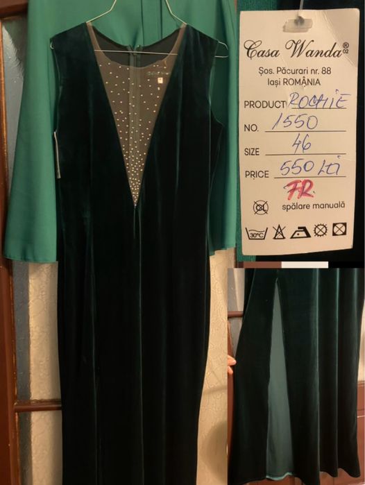 Rochie de cartifea verde de la Casa wanda Marimea48