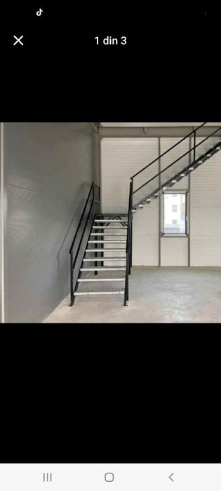 Confectionam scări metalice galvanizate la dimensiunea dorita de clien