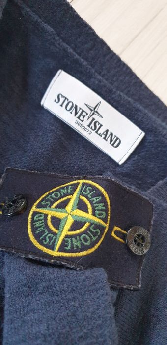 Stone Island Cotton Knit V - Neck / L ОРИГИНАЛ! Мъжки памучен Пуловер!