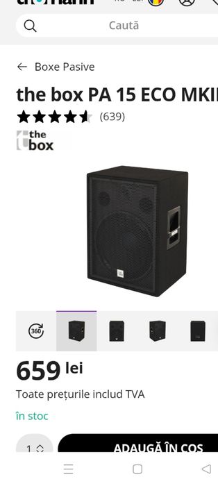 Vand. Sau skimb cu bass activ