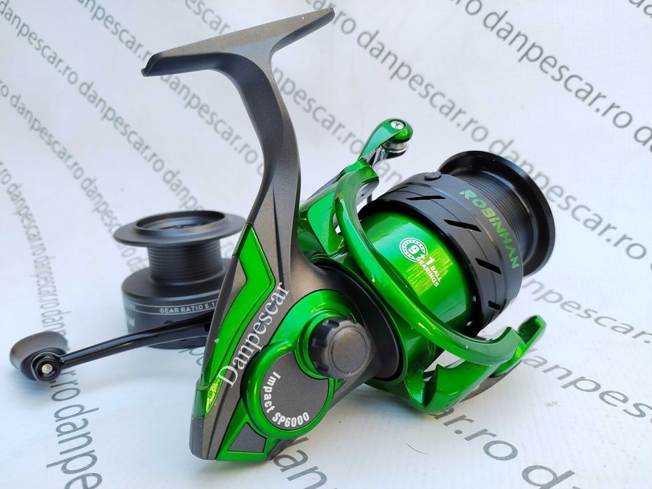 Mulineta Feeder Robinhan IMPACT SP6000 tambur long cast 10 rulmenti