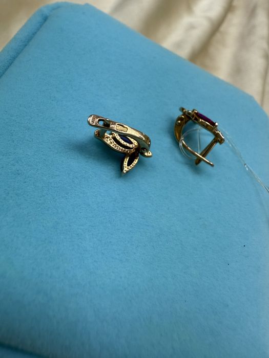 Золотые детские серьги