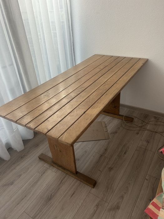 Masa si banci de stejar