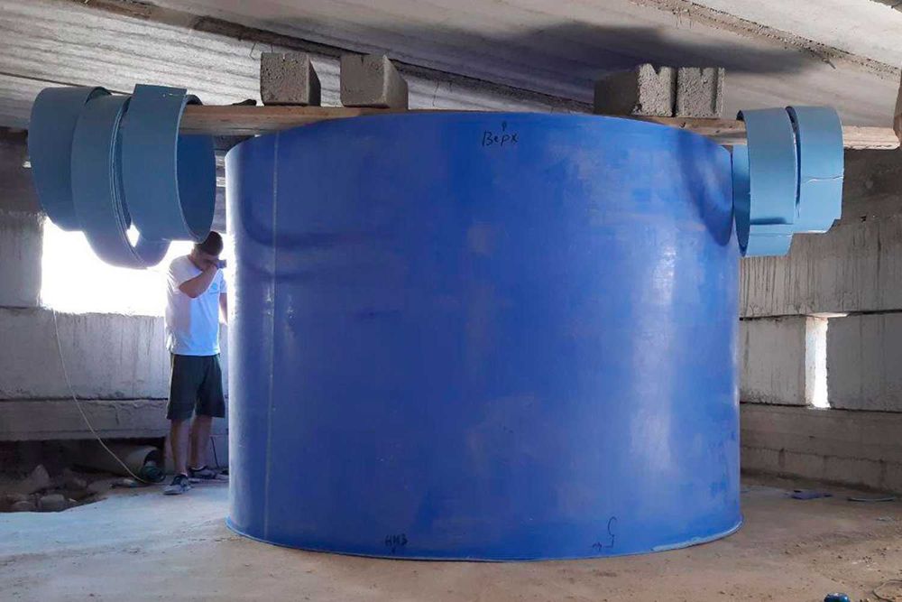 Эко-емкости для воды, сборка на месте, с выездом на объект