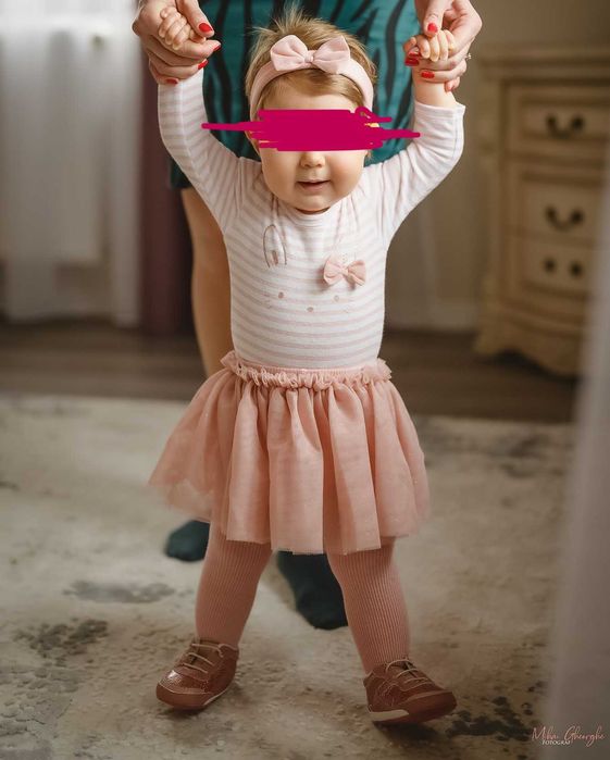 Set Mayoral - body + fustita + pantofi - 6 -9 luni