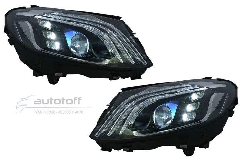Faruri Full LED compatibil cu Mercedes C-Class W205 S205 (2014-2020) MBH Design