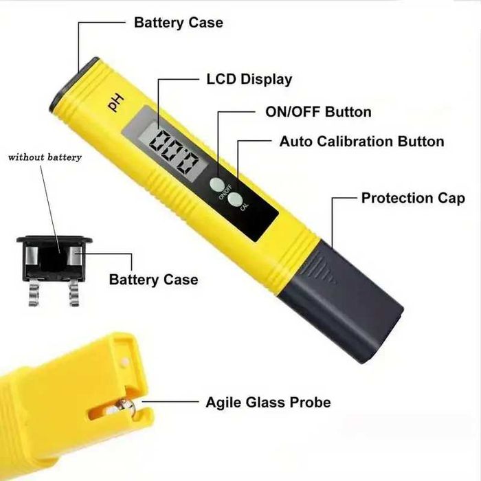 Tester PH digita, LCD, test de apa (ciubar, piscina, jacuzzi etc.)