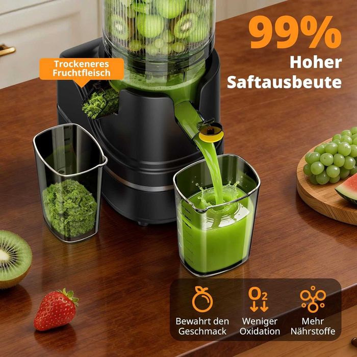 Сокоизтисквачка AIRMSEN Slow Juicer 300W | Цели плодове | 2.1L + ПОДАРЪК