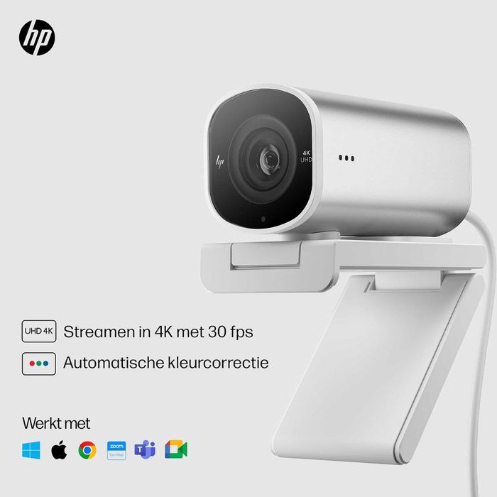 Нова HP 960 4K Streaming Webcam / 4K UHD / HDR / AI Auto Framing / Dual Microphone
