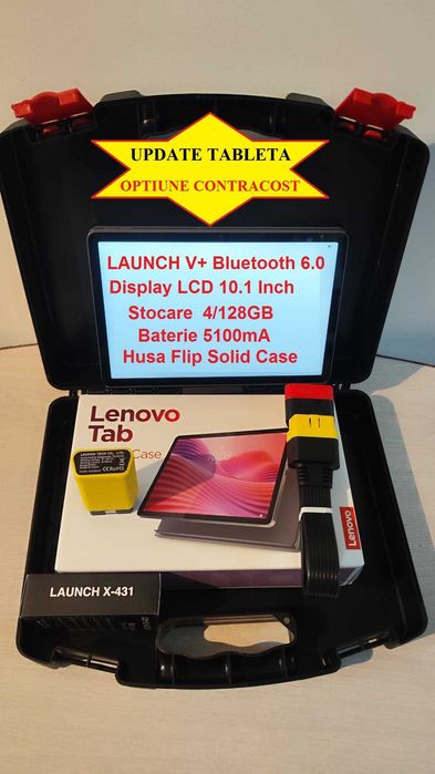 Kit Launch Easydiag PRO4M+Tableta Android Tester Auto Meniu Romana, Interfata diagnoza auto turisme si autoutilitare, programari, adaptari, codari