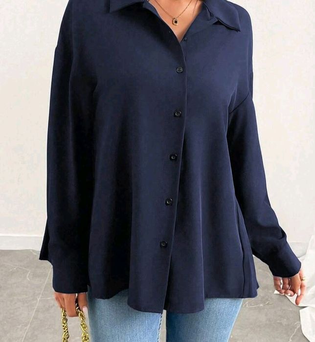 Нови ризи тъмно синя и бяла