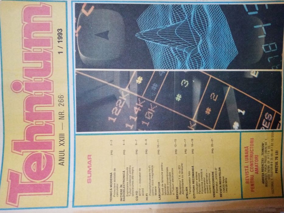 Vand reviste vechi Tehnium.