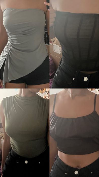 Огромно разнообразие на потници с различни размери и цветове, S/M/XS (Shein, House, Pull&Bear, H&M, NewYorker, Strafivarius)