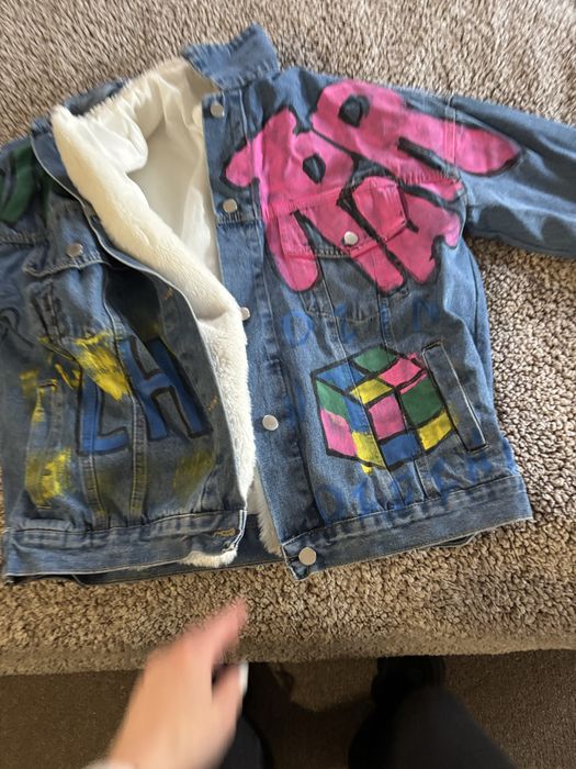 Дънково яке палто от две части