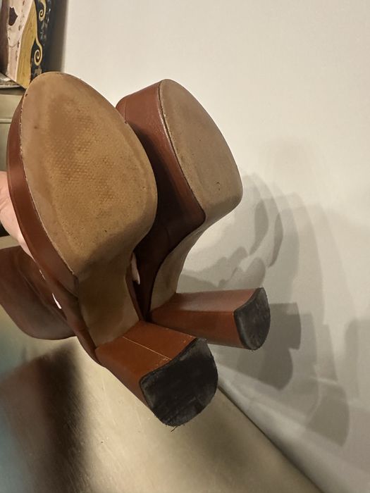 Ботуши Zara от естествена кожа, 39 номер, нови