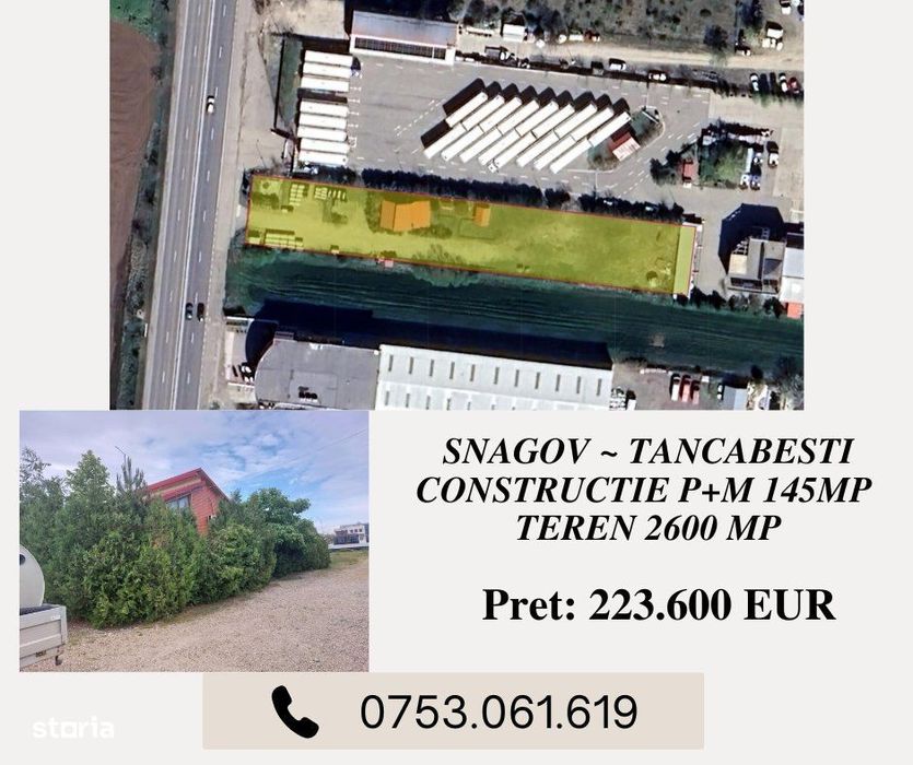 Constructie P+M 145Mp + Teren 2600 Mp ~ Snagov ~ Tancabesti