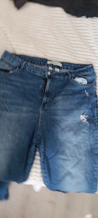 Дънки 46-48/ХХЛ XXL lcw и mango бежови-бели и сини