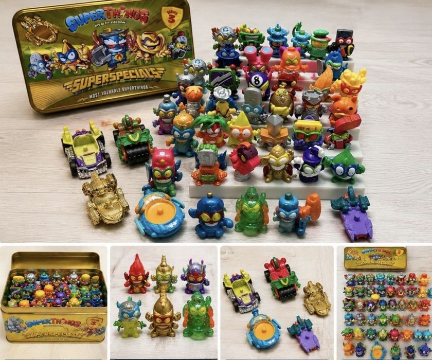 SuperThingh - lot figurine +vehicule+ cutie metalica