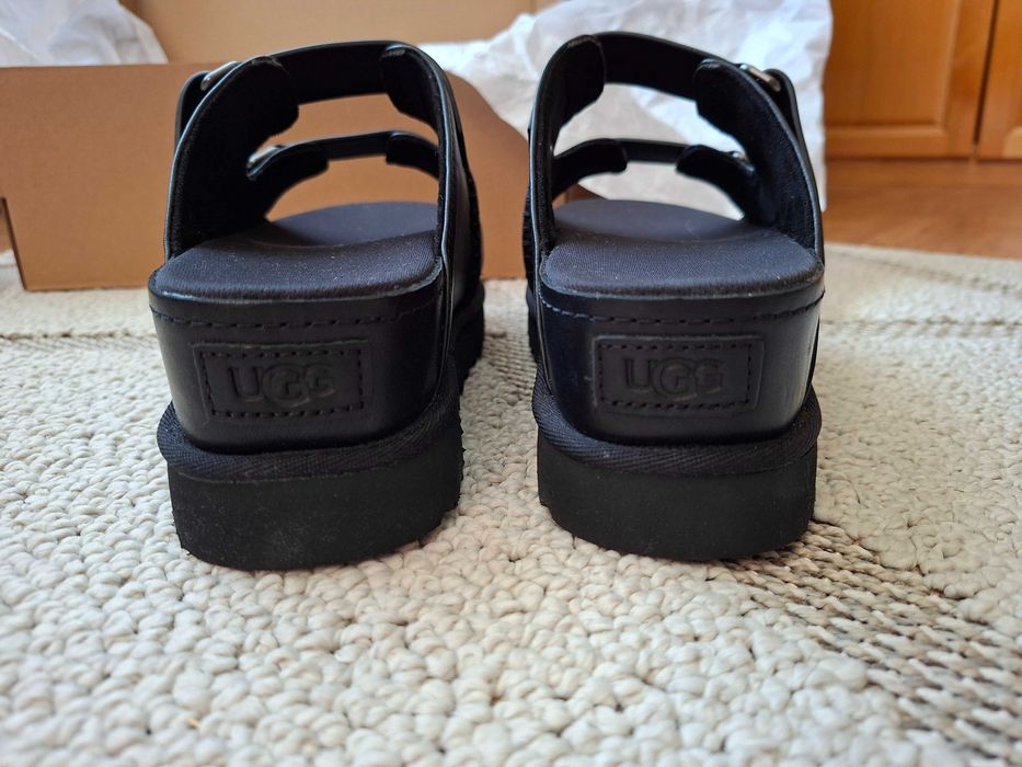ugg goldenstar hi slide black оригинални в черен цвят