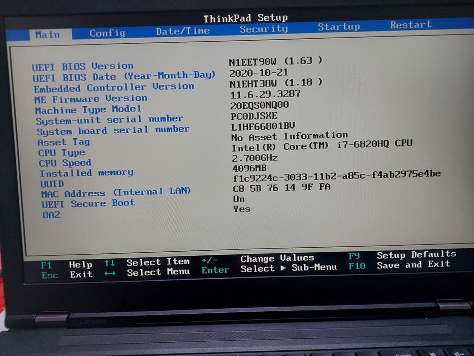 Laptop Lenovo Thinkpad P50 i7