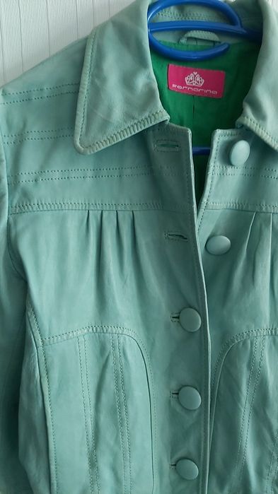 НАМАЛЕНО-Яке Fornarina- ест.кожа, цвят мента