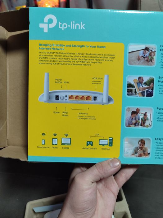 TP-Link TD-W8961N – ADSL Wi-Fi модем-роутер