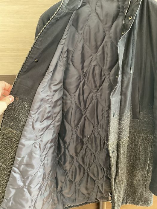 Зимно Палто с Качулка от две материи(памук и вълна) - рр 48(ит) М-Л