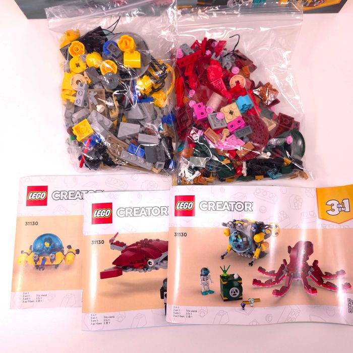 Vând LEGO Creator 3in1 Sunken Treasure Mission (31130)[522 Piese] Set Complet, Cutie + Instrucțiuni