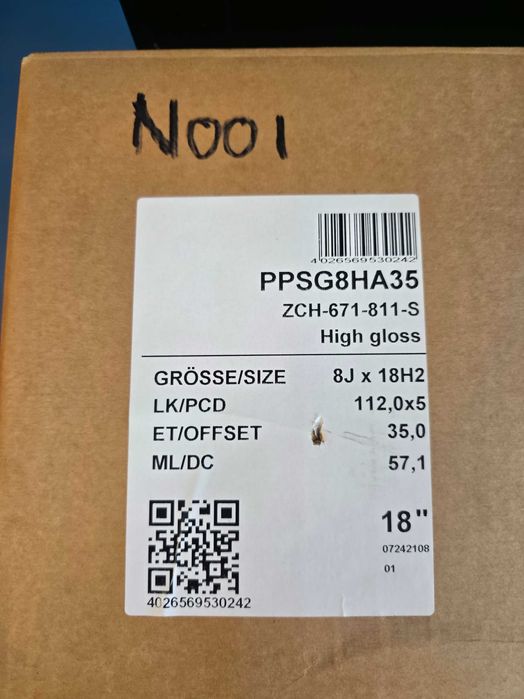 Jante Aliaj 5x112 18'' MG4 Hybrid MG ZS Hybrid HS HS+ 8J ET 35 ! JANTE NOI ! SUPER PRET !