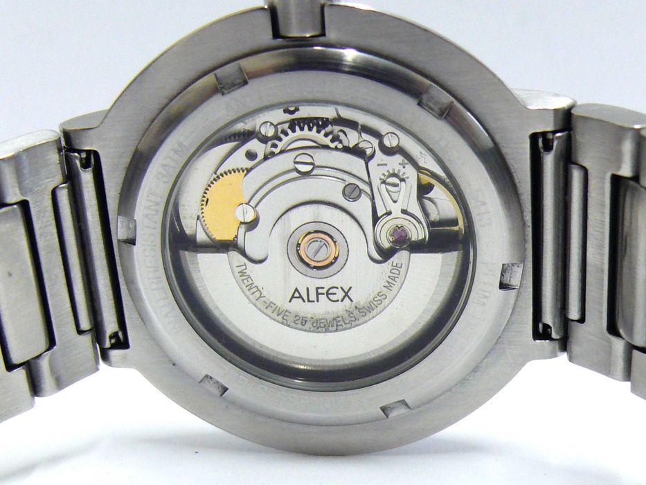 Швейцарски AlFex Automatic Мъжки ръчен часовник, с Дата