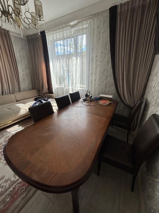 Обеденный стол, 6 стульев комплект