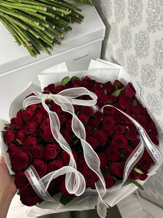 Букет свежих 101 роз !