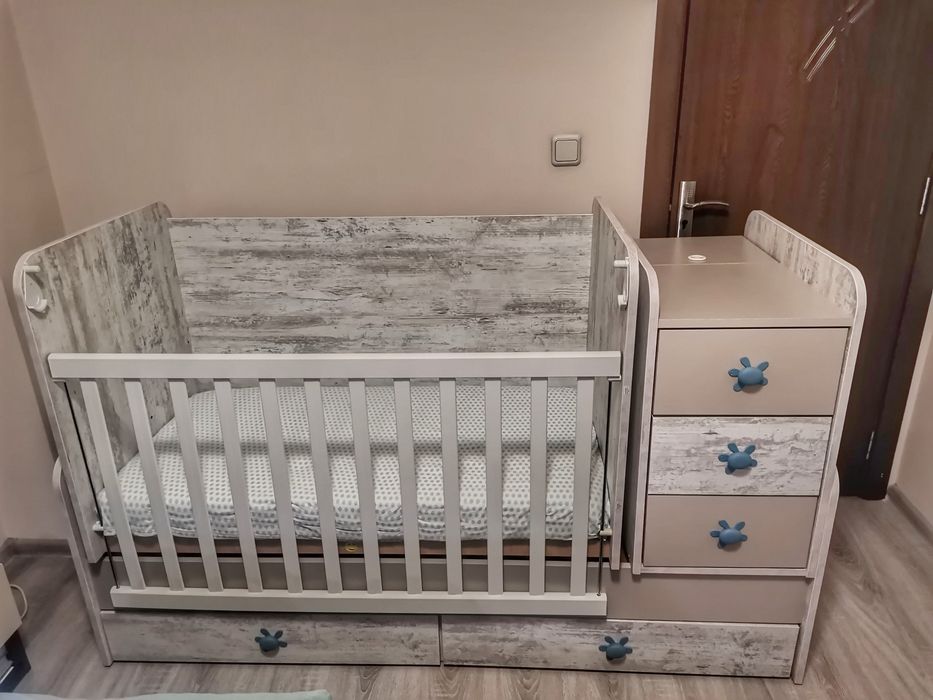 Бебешко легло люлка Флоренция 60X120 СМ кошара с матрак