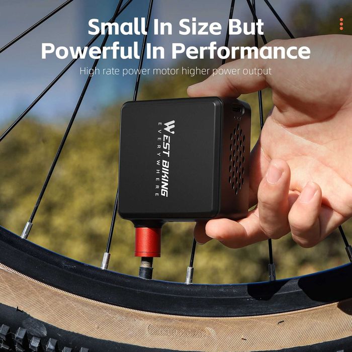 Велосипедный насос WEST BIKING электрический