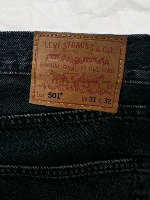 Мъжки черни дънки Levi’s 501