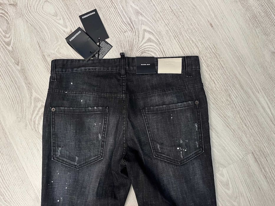 Dsquared2 blugi Skater Jean cu piele 48 italy, sau M, retail 725 euro