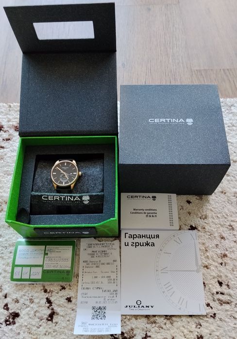 Продавам оригинален швейцарски часовник CERTINA DS-8 (Rose gold).