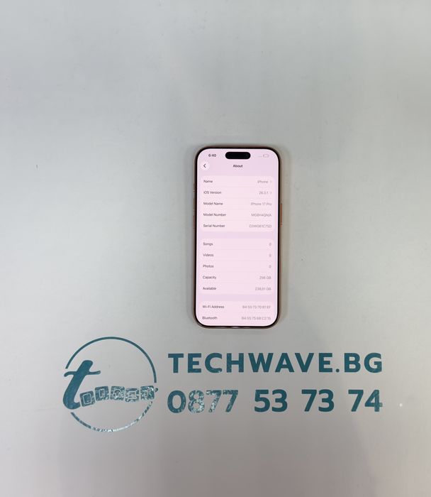 Apple iPhone 17 Pro 256GB Orange 100%