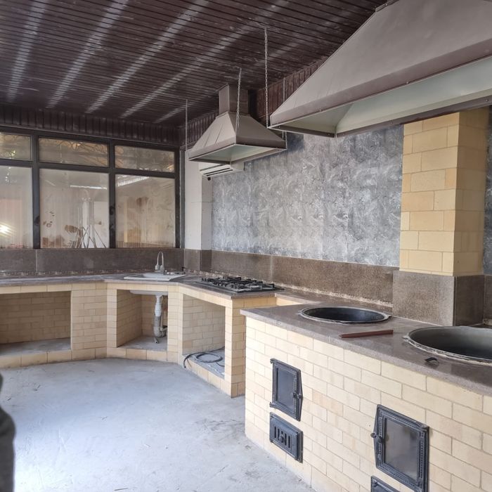 Строительство.ЛЕТНЯЯ КУХНЯ. Барбекю.. Очаг.