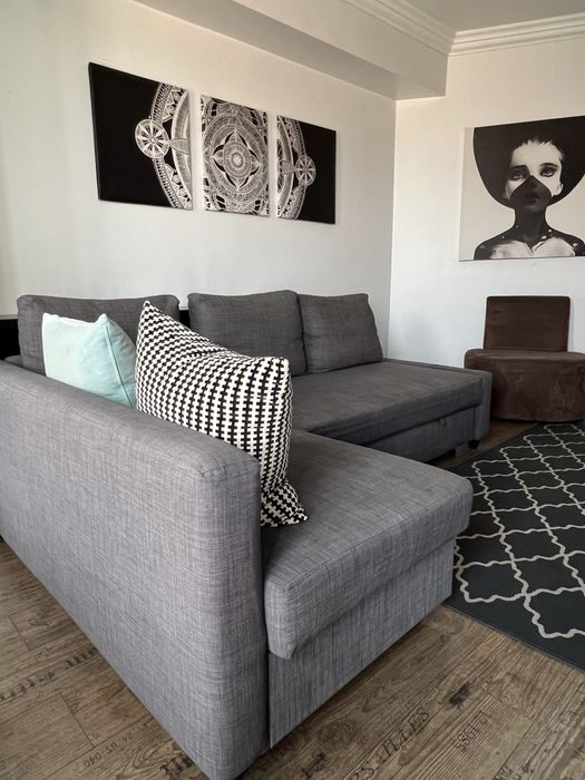 Canapea extensibilă gri – 90 x 225 x 42 cm | 5 bucăți disponibile