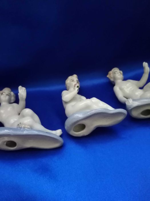 Set 3 Statuete bibelou porțelan fin