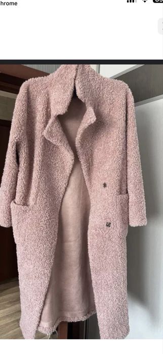 Продам Шубку из овчины, в розово - пудровом цвете